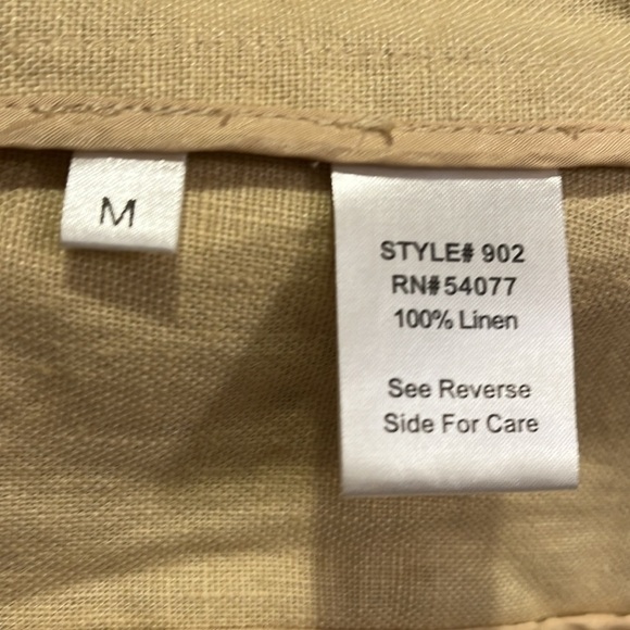 CAbi Tan 100% Linen Blazer Sz M - Picture 7 of 8